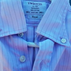 T.M. LWWIIN STRIPE LAVENDER SHIRT new W/O tags